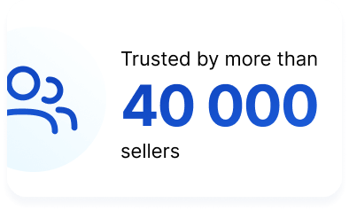 Trusted by more than 40000 sellers